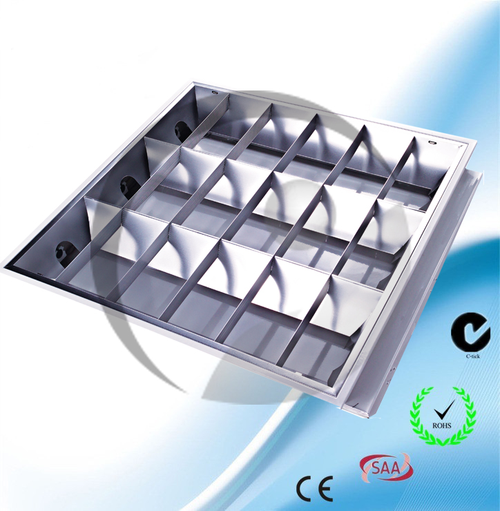 Recessed T8 Grill lighting fitting Triple Tubes